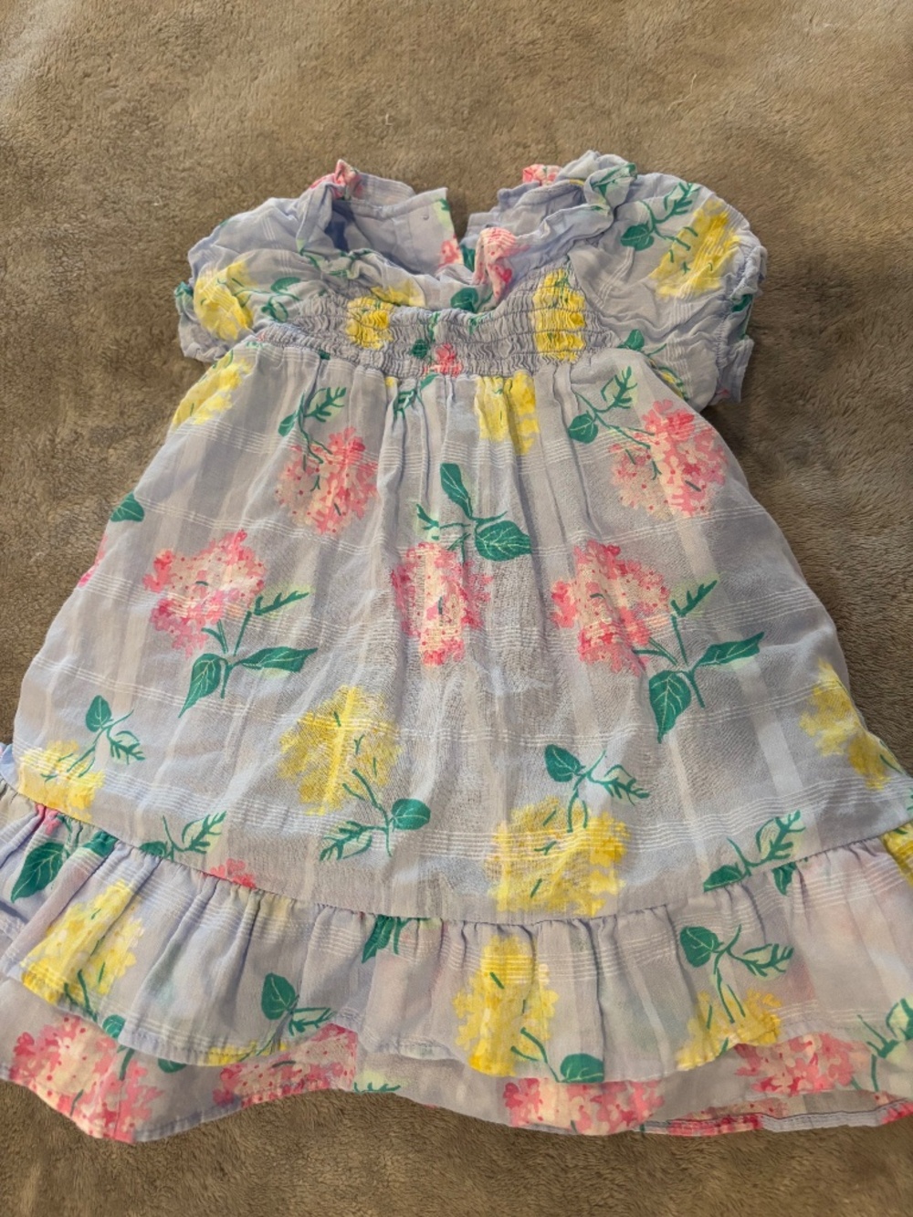 Janie and Jack Floral Dress 12-18 Months